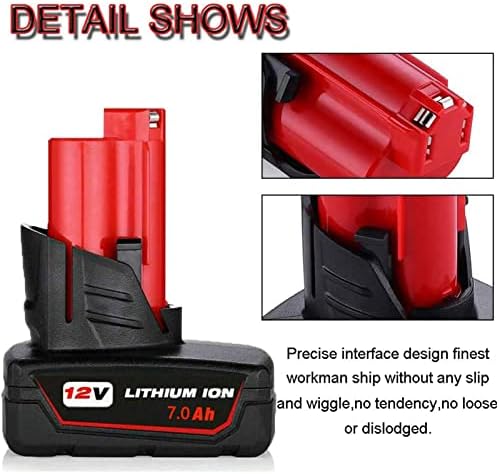 1688999251 80 2PACK 12V 70Ah Battery Replacement for Milwaukee M 12 Lithium lon