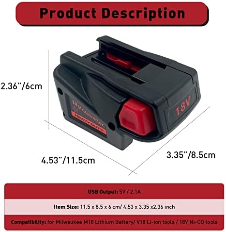 1689957202 340 Alian Adapter Converter for Milwaukee M18 18V Li ion Battery to