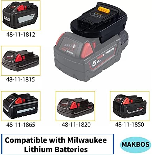1690826896 848 Alian MIL18DL Battery Adapter for Milwaukee 18V to for Dewalt