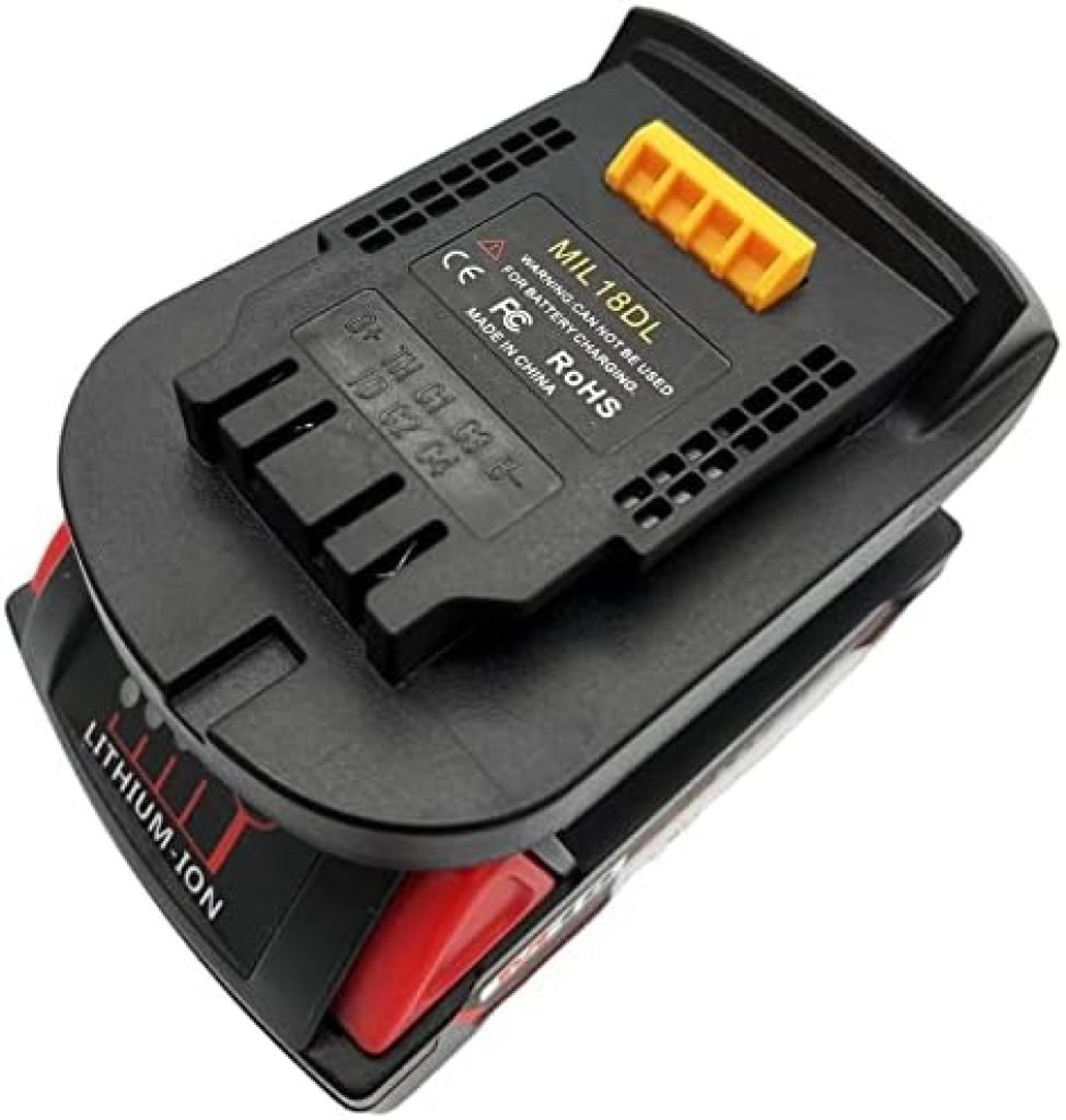 Alian MIL18DL Battery Adapter for Milwaukee 18V to for Dewalt 20V Battery Adapter,for M18 for Milwaukee Battery Adapter,Power Tool Lithium Battery Converters Adaptor 23 416YUb5FeCL. AC