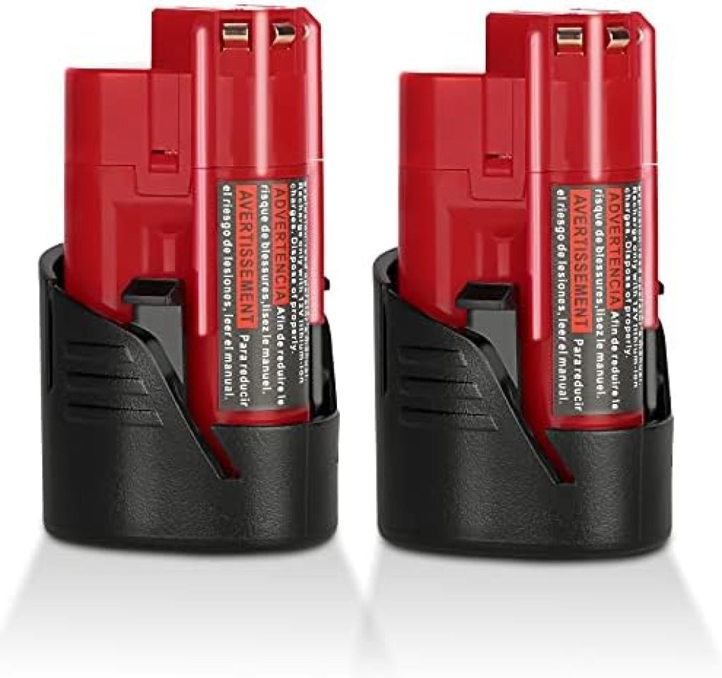 JYJZPB 2 Pack 3000mAh 12V Lithium Battery Replace for Milwaukee 12V Battery, Compatible for Milwaukee M12 Battery 12 Volt Cordless Tools 48-11-2401 48-11-2412 48-11-2411 48-11-2420 48-11-2440 23 41cmDv8bnqL. AC