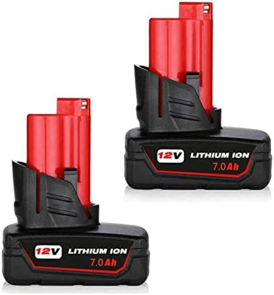 2PACK 12V 7.0Ah Battery Replacement for Milwaukee M-12 Lithium lon Battery 48-11-2410 48-11-2420 48-11-2411 48-11-2401 48-11-2402C12 B C12BX 77 41nTI4AUb6L. AC
