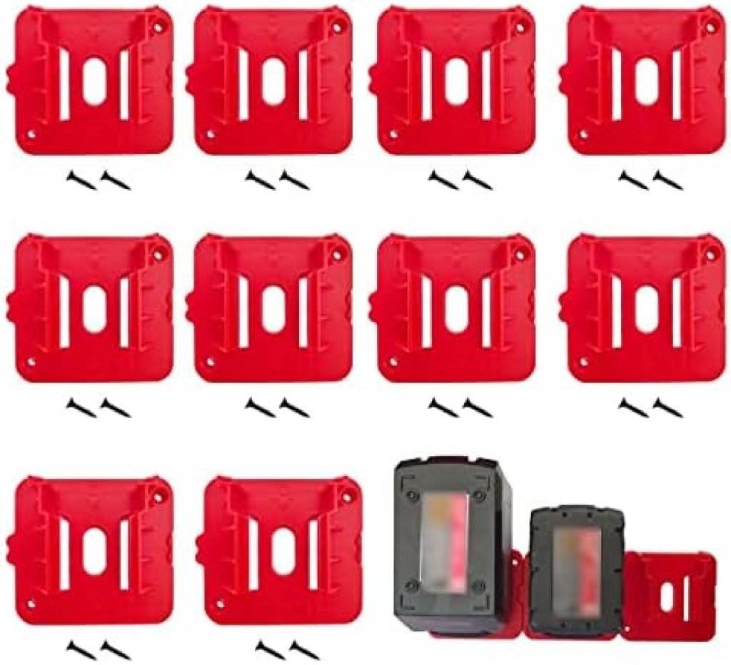 UOSXVC 10Packs Battery Holders for Milwaukee 18V Mount Fit for M18 Battery 19 51FRYvl3cL. AC