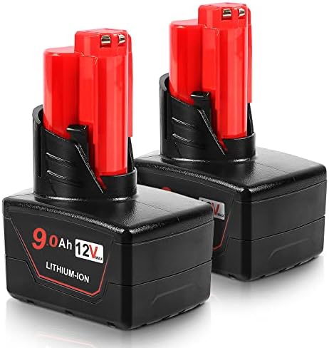 Replacement for Milwaukee M12 Battery 90 2pk Compatible with Milwaukee