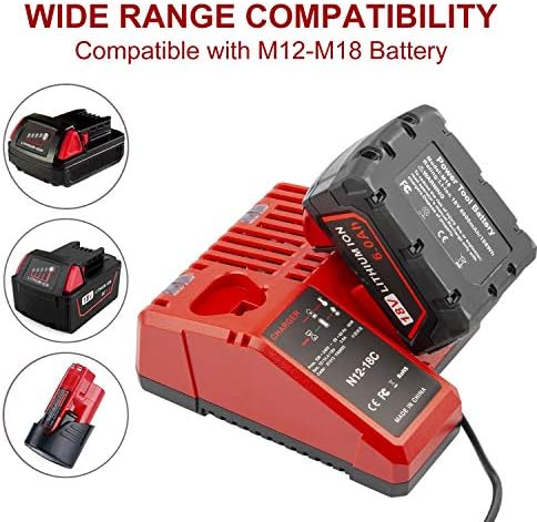 1691697803 20 M12 M18 Multi Voltage Lithium Battery Charger Compatible with