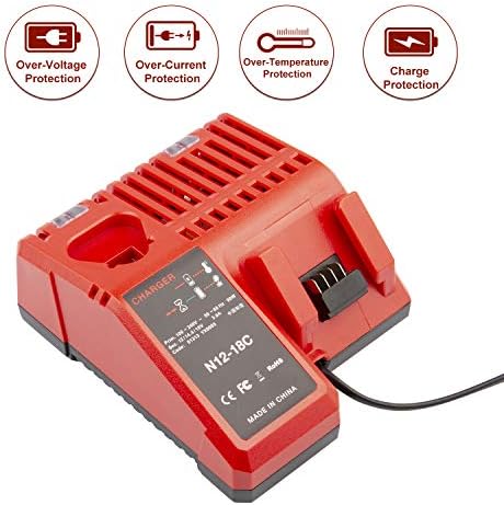 1691697804 498 M12 M18 Multi Voltage Lithium Battery Charger Compatible with