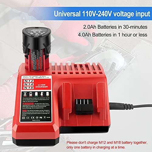 1693174108 158 GOOALITY M12 M18 Multi Voltage Battery Charger 48 59 1812 Cfor Milwaukee M12