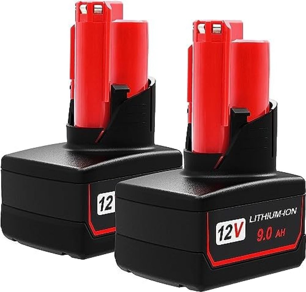 CHAUNVEN 12V 9.0Ah M12 Battery Replacement for Milwaukee M12 Battery 48-11-2440 48-11-2402 48-11-2411 fit 12-Volt M12 Cordless Tools 2 Pack 27 41kghBvPNfL. AC