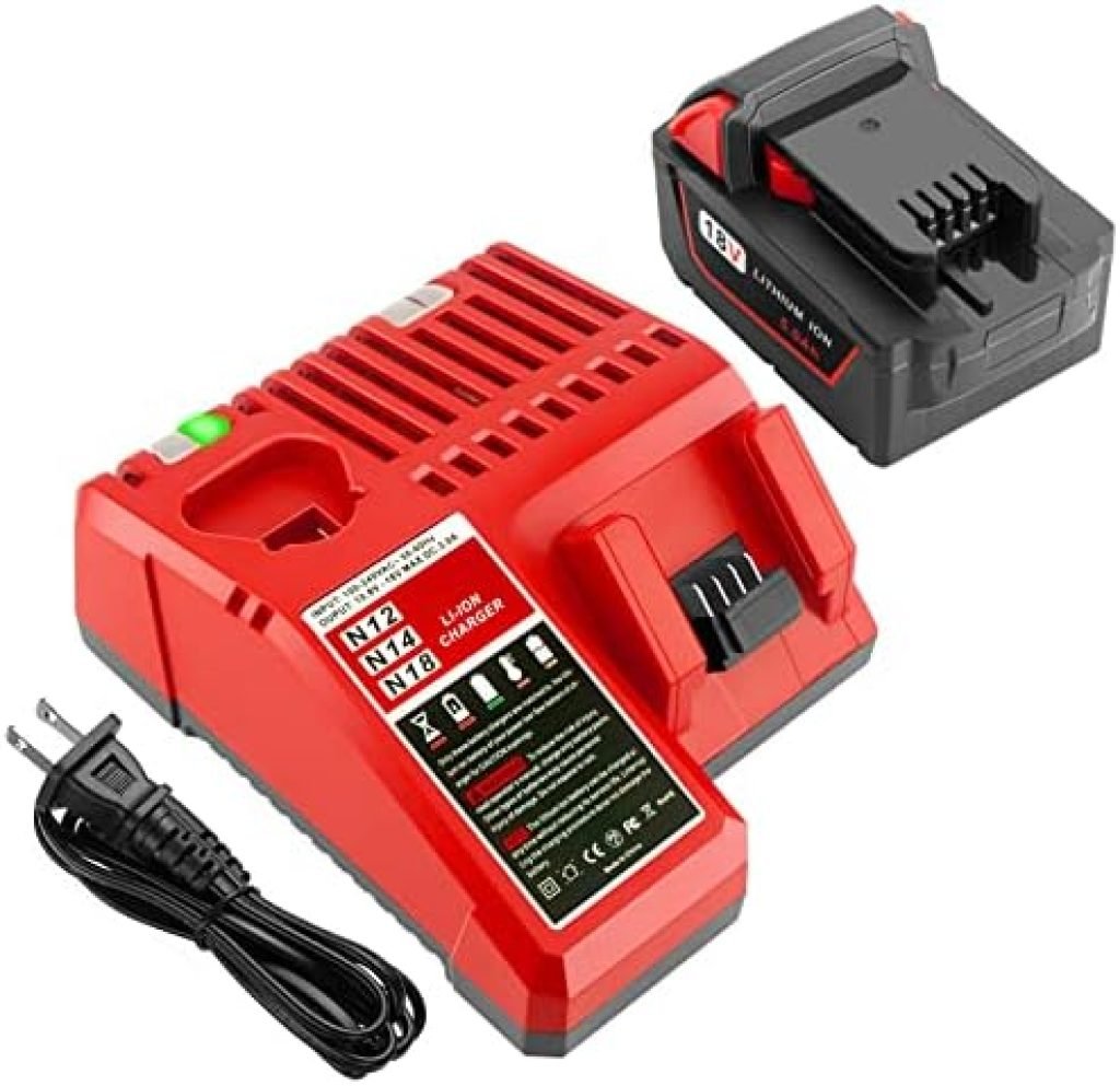 ADVTRONICS 18V 5.0Ah M18 Battery with Charger 48-59-1812 Compatible with 18V Battery M18 M18B 48-11-1852 48-11-1850 48-11-1840 48-11-1890 48-11-1828 48-11-1820 48-11-1815 48-11-1820 19 51ThkbTygbL. AC