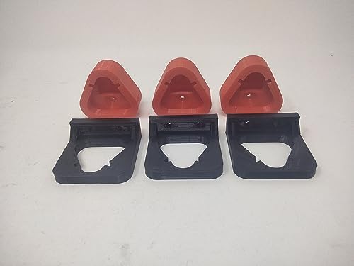 Battery Holder Mount Fits Milwaukee M12 12v Red and Black