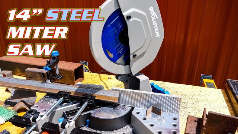 Evolution S355 14-inch Steel Miter Saw Review [46-degree Miter]