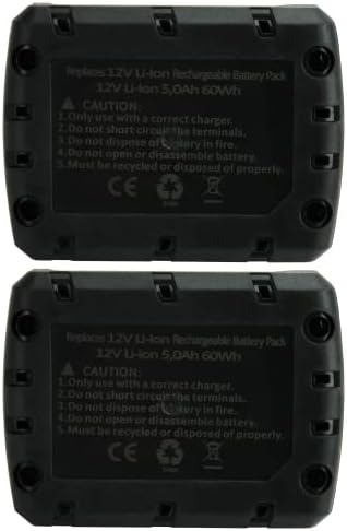 1693695114 157 Banshee 2 Pack 12V 60Ah Battery Compatible with Milwaukee M12