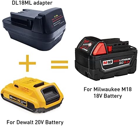1695174866 874 ZDTZAN DW18ML DL18ML Battery Converter for Dewalt 20V Battery to
