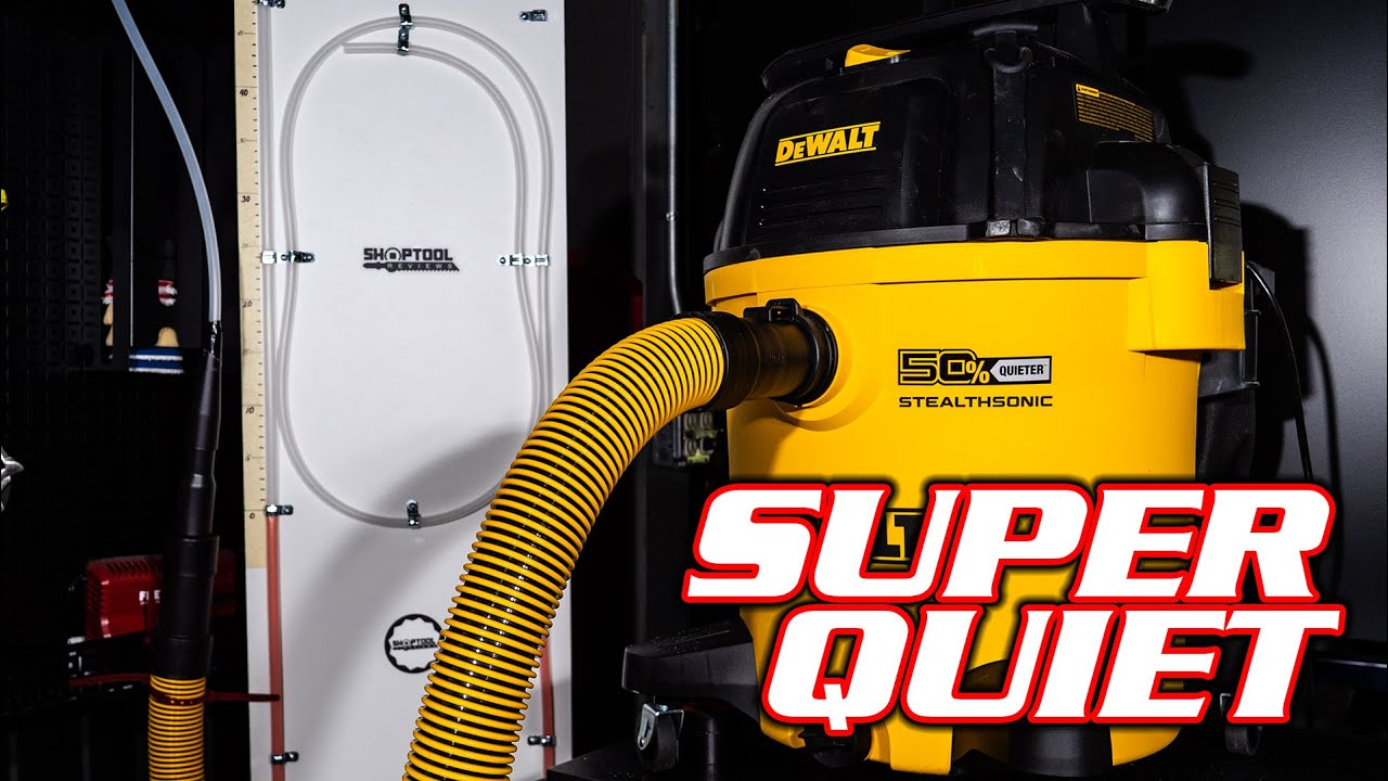 SUPER QUIET!! DeWALT 12Gallon Stealth Sonic Wet Dry Vacuum Review