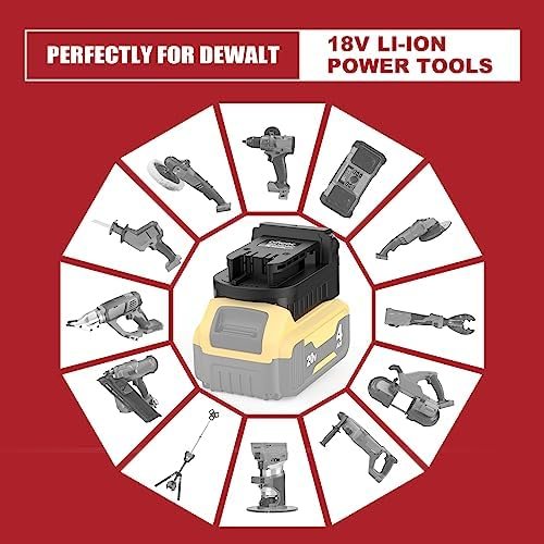 1696475779 609 Battery Adapter for Dewalt to for Miwaulkee Battery Battery Converters