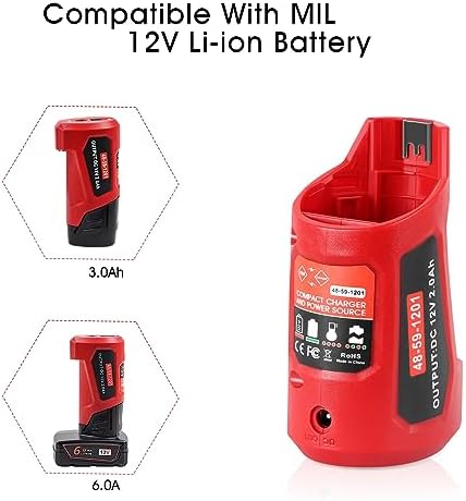 1700129060 353 【Multi Function】 CaliHutt 12V USB Power Charger Adapter Replacement for Milwaukee