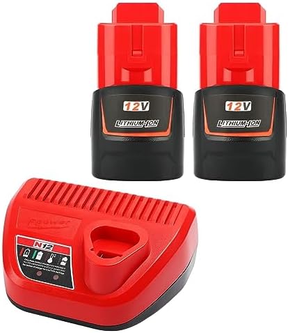 TENMOER 2 Pack 12V 30Ah Replacement Battery and Charger Kit