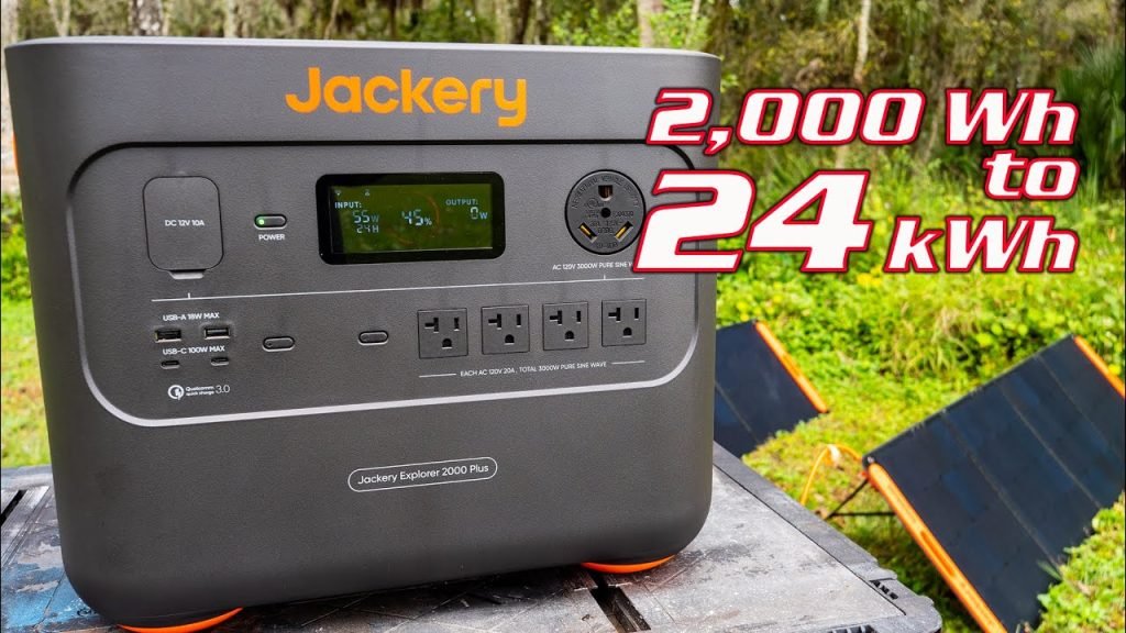 Jackery Explorer 2000 Plus Solar Generator - Expand up to 24,000 Wh [24 Kwh]