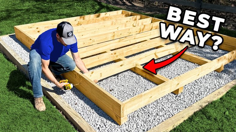 Building a Sturdy Shed Foundation … this was hard