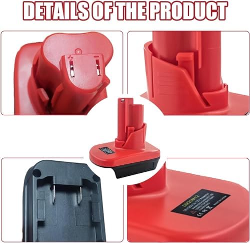 1702212500 506 M18 to M12 Battery Adapter Convert for Milwaukee M18 18V