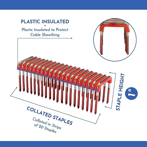 thumbnail image 2 of Wire Bender Gardner Bender Fiber Insulated Staples - 40-Pack For 2 of 14