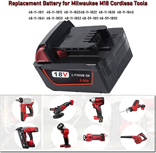1703081231 691 2 Pack 50Ah M18 Battery Replacement for Milwaukee M18 Battery
