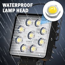 LED Work Light for Milwaukee M18,Ecarke Square 27w Cordless LED Flood Work Lights,18V Lithium Battery Light with Low Voltage Protection & USB&Type-C Charging Port(Upgraded ) 13 1703601832 62 LED Work Light for Milwaukee M18Ecarke Square 27w Cordless LED