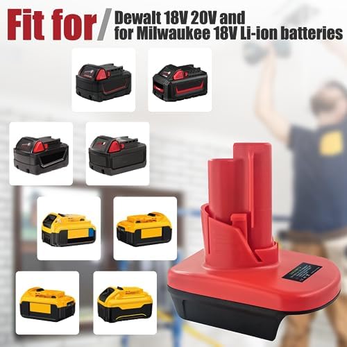 1706032159 740 Fybemax for Milwaukee M18 to M12 Battery Adapter for Dewalt
