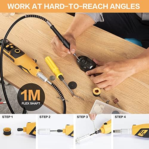 1706205256 397 Rotary Tool Handstar Rotary Tool Kit 6 Variable Speed Electric