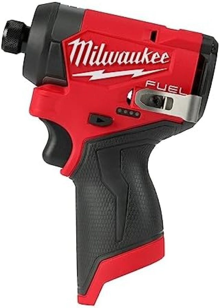 MILWAUKEE - M12 FUEL 12V Lithium-Ion Brushless Cordless 1/4 in. Hex Impact Driver (Tool-Only) - 3453-20 17 41R13njbRL. AC