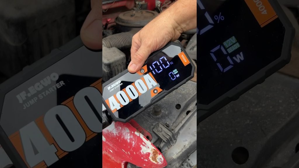 Ditch the Jumper Cables - JF. EGWO 4000A Jump Starter #tools #shoplife #amazon