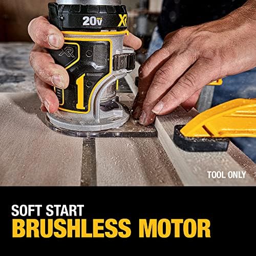 1707763469 176 DEWALT 20V Max XR Cordless Router Brushless Tool Only DCW600B