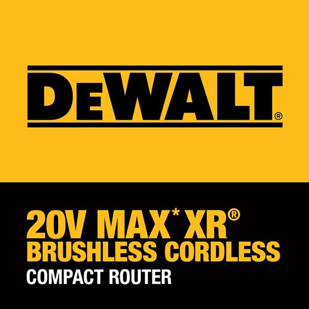 1707763469 516 DEWALT 20V Max XR Cordless Router Brushless Tool Only DCW600B
