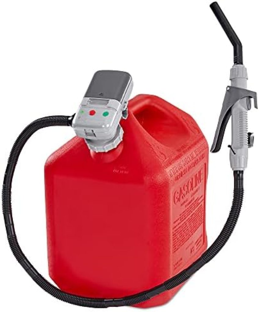 Automatic Fuel Transfer Pump with Nozzle for Flow Control & Stop, Fits All Size Gas Cans, Extra Long Hose, for Gasoline, Diesel Fuel & More 17 41M9Fid7vtL. AC