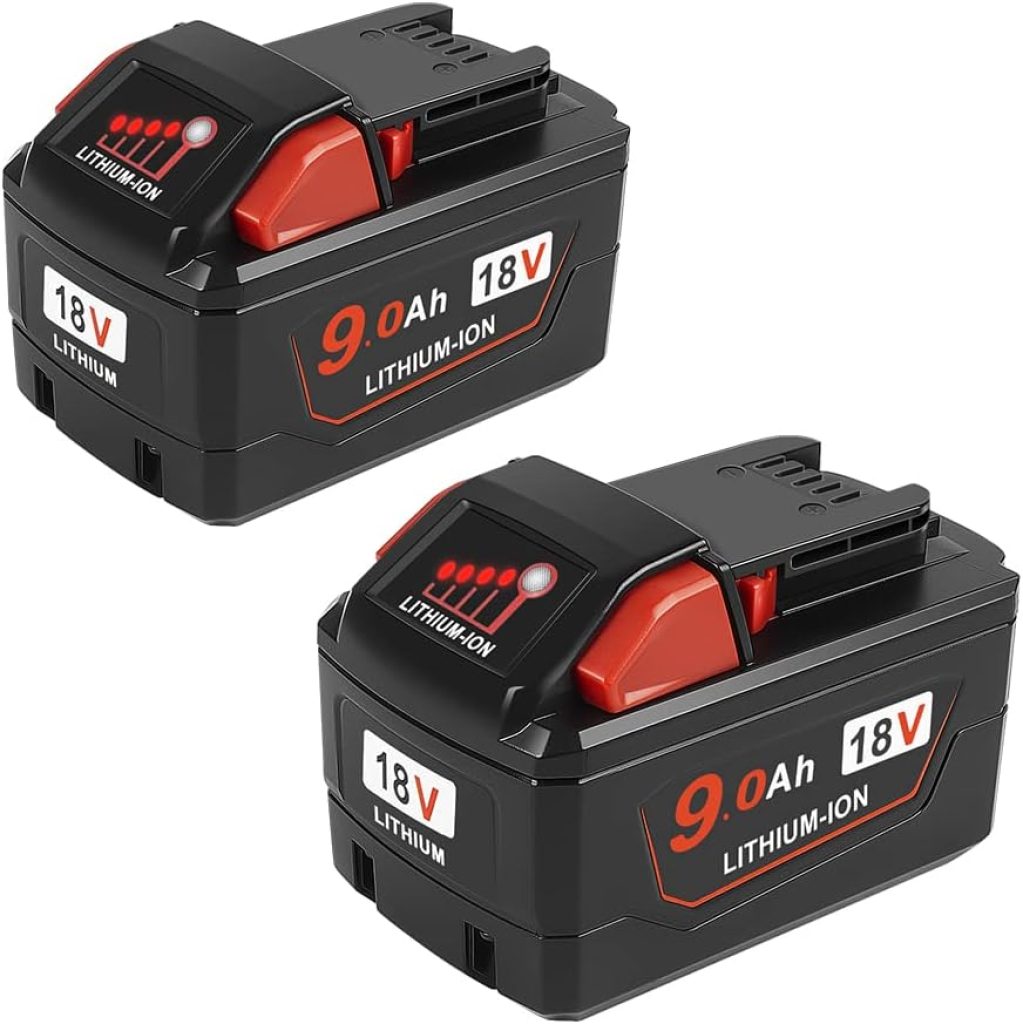 9.0Ah 18V Battery Replacement for Milwaukee M - 18 Battery(2- Pack) 5 6103sndzqwL. AC