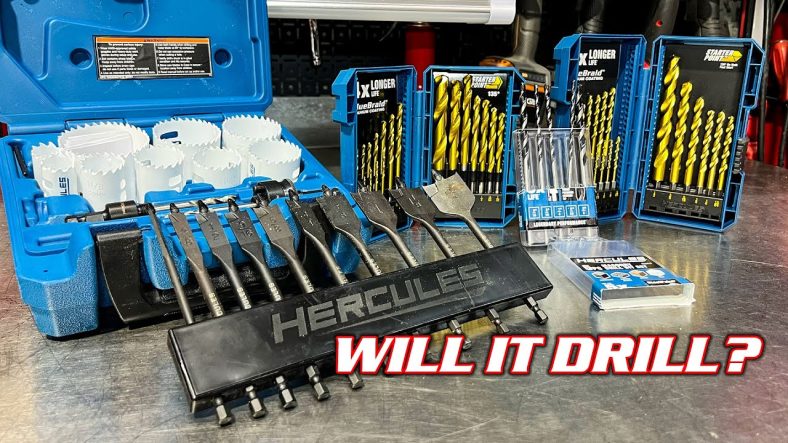You Know the DRILL! HERCULES Drill Bits from Harbor Freight - Make the Cut?
