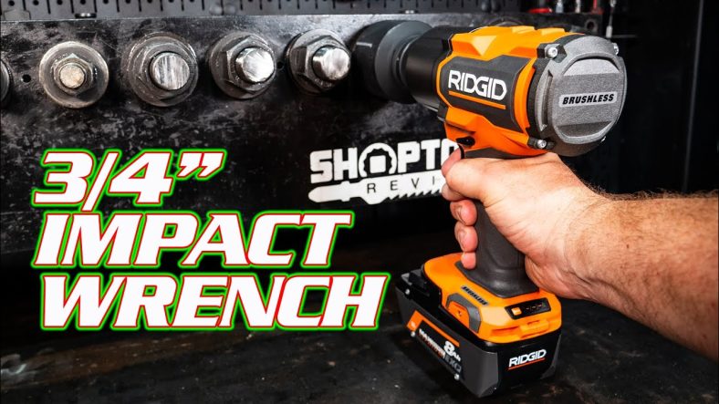 POWER To The ANVIL - 1,300 ft-lbs! RIDGID 18V 3/4" High Torque Impact Wrench Review [R86312]