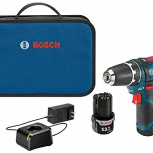 Bosch 12V Max 3/8 Inch Cordless Drill Driver Kit with (2) 2 Ah Batteries