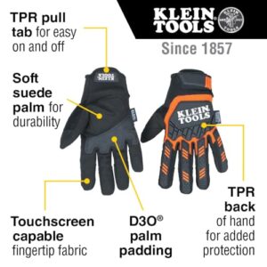 klein tools gloves large