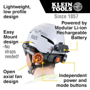 klein tools hard hat fan