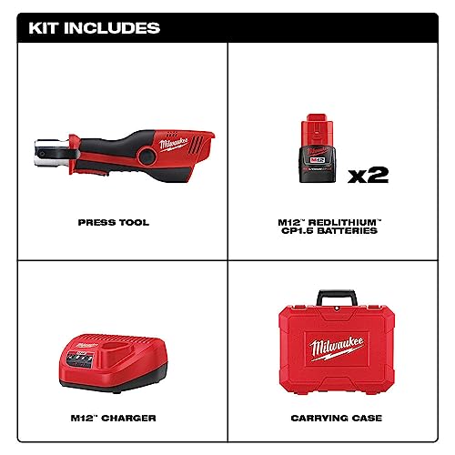 Milwaukee 2473-20: Versatile M12 Force Logic Press Tool - No Jaws Required 2 Milwaukee 2473-20: Versatile M12 Force Logic Press Tool - No Jaws Required - Image 2