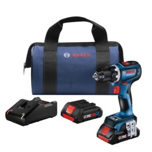 BOSCH GSR18V-800CB24 18V Brushless Connected-Ready 1/2 In. Drill/Driver Kit with (2) CORE18V® 4 Ah Advanced Power Batteries