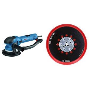 Bosch Power Tools - GET75-6N - Electric Orbital Sander, Polisher - 7.5 Amp, Corded, 6"" Disc Size - features Two Sanding Modes with BOSCH RSM6045 6 In. Medium Hook-and-Loop Multi-Hole Sanding Pad
