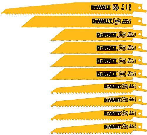 Top 10 DEWALT Reciprocating Saw Blades: Versatile DW4898 Combo Set Review 1 dewalt reciprocating saw blades