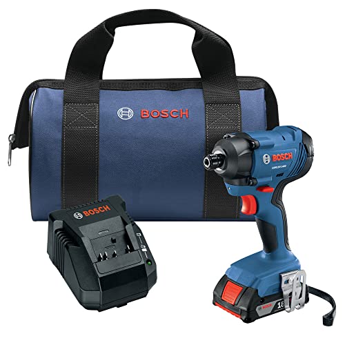 Power and Precision: Bosch GDR18V 18V Cordless Impact Driver Review 1 Bosch GDR18V-1400B12-RT 18V Compact Lithium-Ion 1/4 in. Cordless Hex Impact Driver Kit (2 Ah) (Renewed)