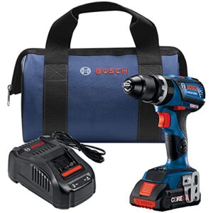 Bosch GSB18V-535CB15-RT 18V Lithium-Ion Brushless 1/2 in. Cordless Hammer Drill Driver Kit (4 Ah) (Renewed)
