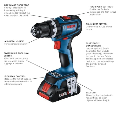 Unleashing Power: Bosch GSB18V-800CB14 Hammer Drill Review 4 Unleashing Power: Bosch GSB18V-800CB14 Hammer Drill Review - Image 4