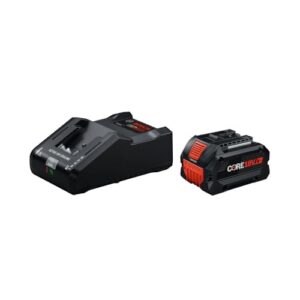 BOSCH GXS18V-30N18 18V Starter Kit with (1) CORE18V® 8 Ah High Power Battery and (1) 18V 16 Amp Battery Turbo Charger