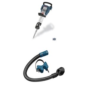 Bosch 11335K 35-Pound 1-1/8-Inch Jack Hammer Kit with HDC400 Hex Chiseling Dust Collection Attachment, 1-1/8"