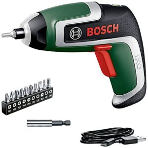 Bosch Compact Cordless Screwdriver IXO (7th Generation; 3.6 V; 2.0 Ah; 5.5 Nm; with Micro-USB Cable; Compatible with IXO-Collection Attachments; Screws up to 190 Screws; in Storage Box)